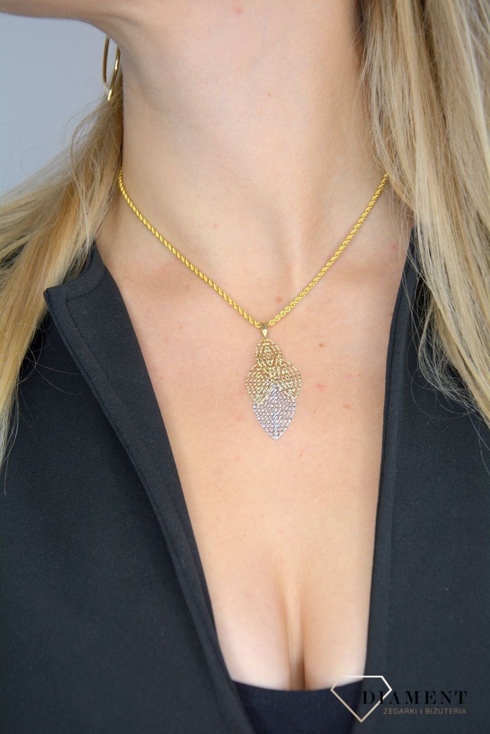 Złoty łańcuszek 585 o szerokości 2,5 mm DIA-LAN-1158-585 2,5mm.jpg